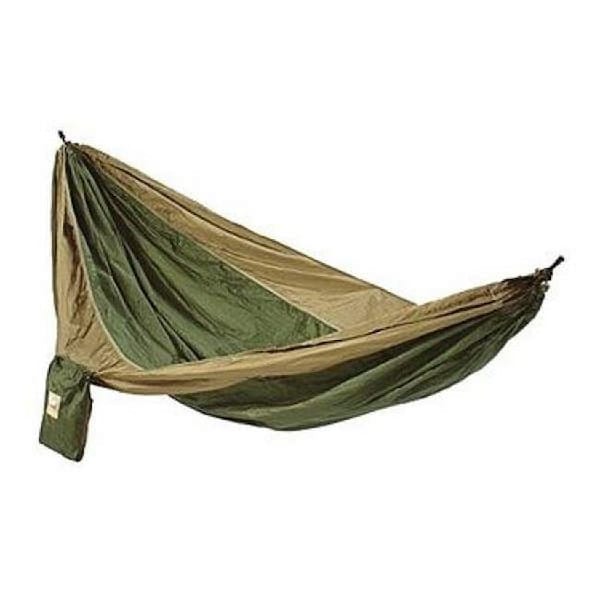 Hammaka 10203-KP Parachute Silk Hammock - Army Green-Brown